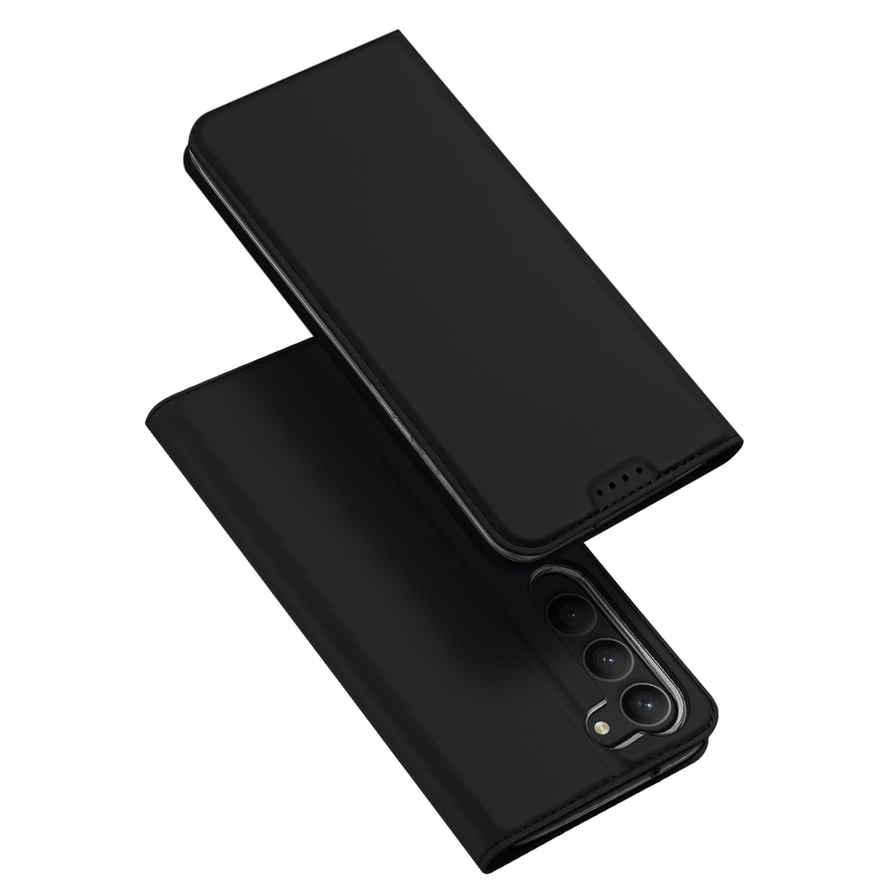 Samsung Galaxy S23 Telefontok - Dux Ducis fekete flipcover tok
