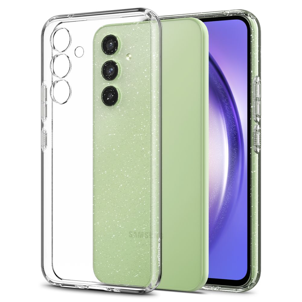 Samsung Galaxy A54 5G Telefontok - Spigen Liquid Crystal Glitter átlátszó tok