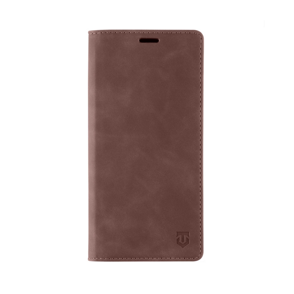 Xiaomi Redmi 12C Telefontok - Tactical Xproof barna szilikon keretes mágneses könyvtok