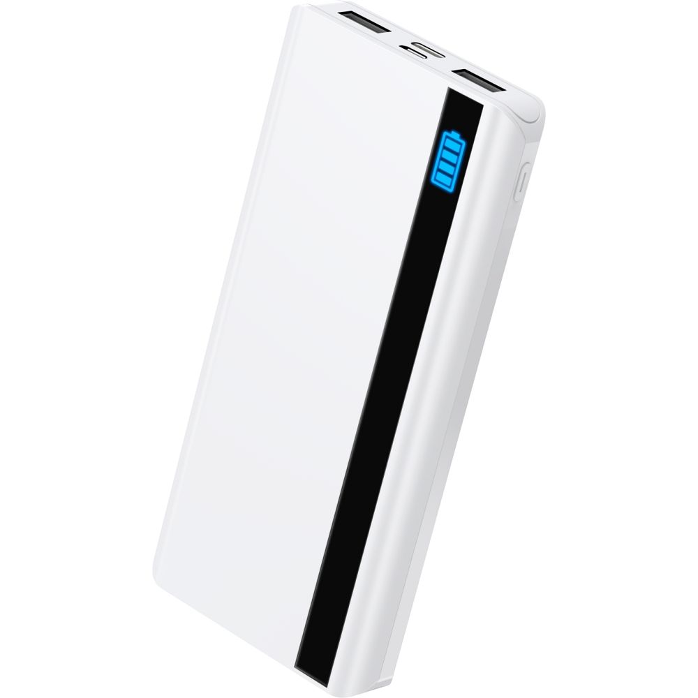 Pavareal PB80 Powerbank - fehér powerbank 2USB, 10000mAh, 2,4A