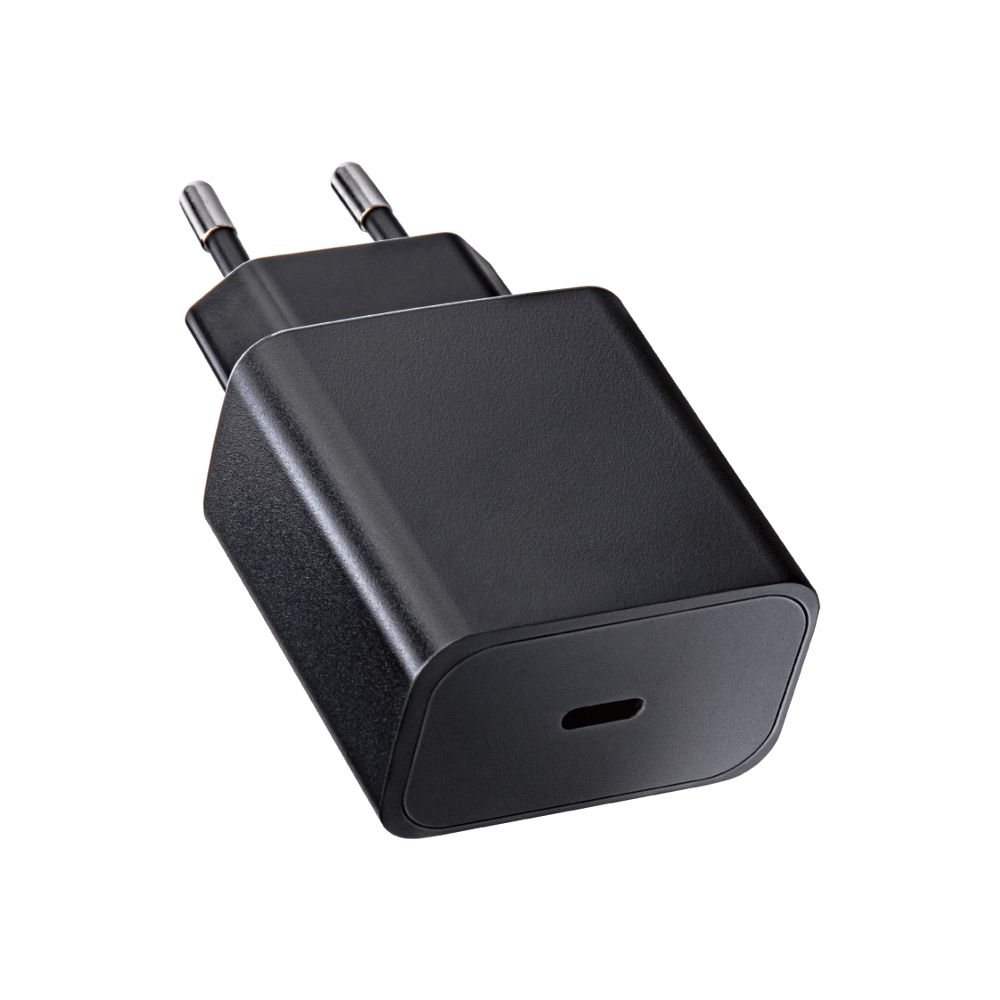 BlueStar Telefon töltő - Type-C (USB-C) fekete hálózati töltőfej, 20W/3A