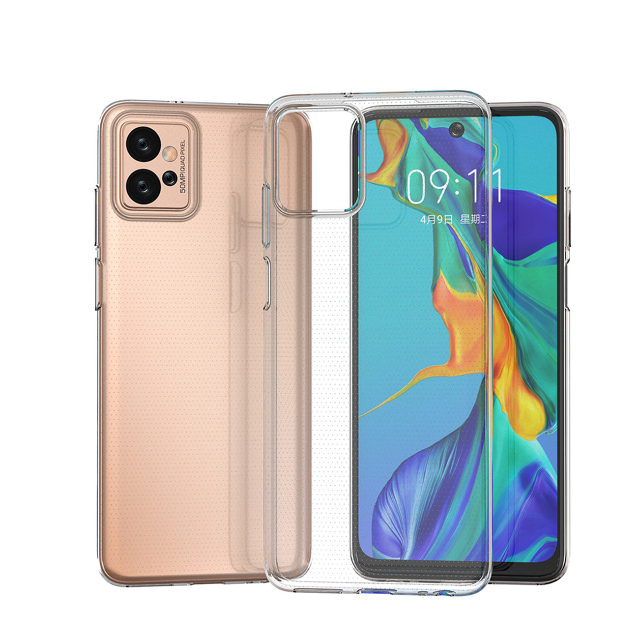 Motorola Edge 40 Telefontok - átlátszó szilikon tok