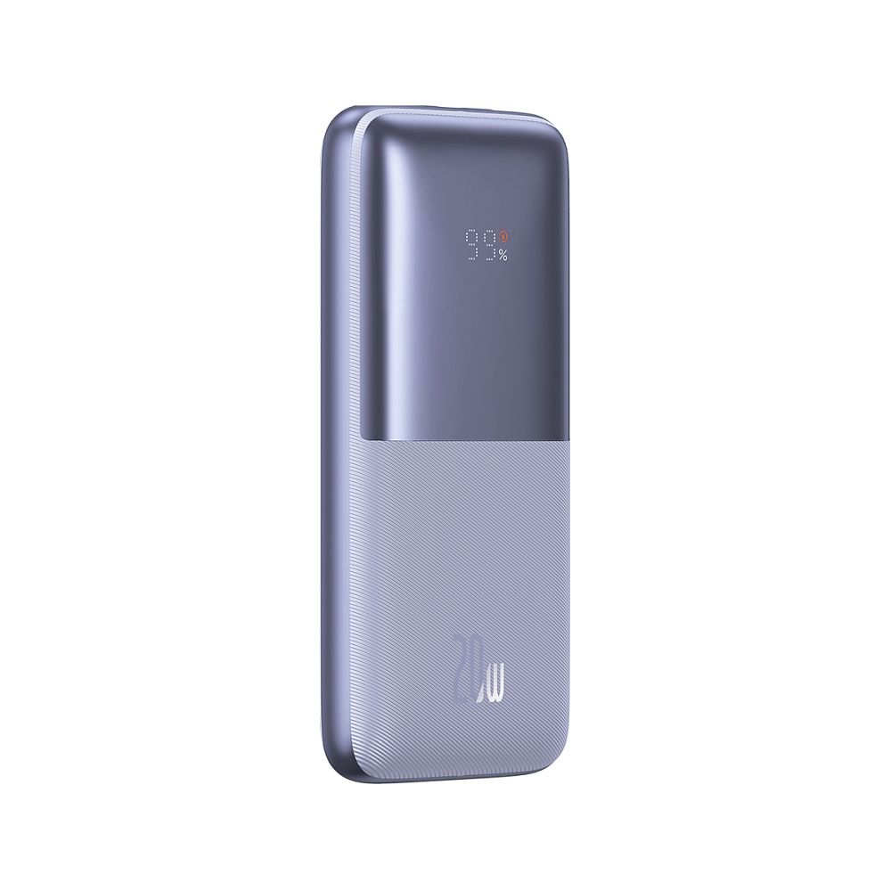 BASEUS Bipow Pro Powerbank - lila power bank 10000 mAh, LED kijelzővel