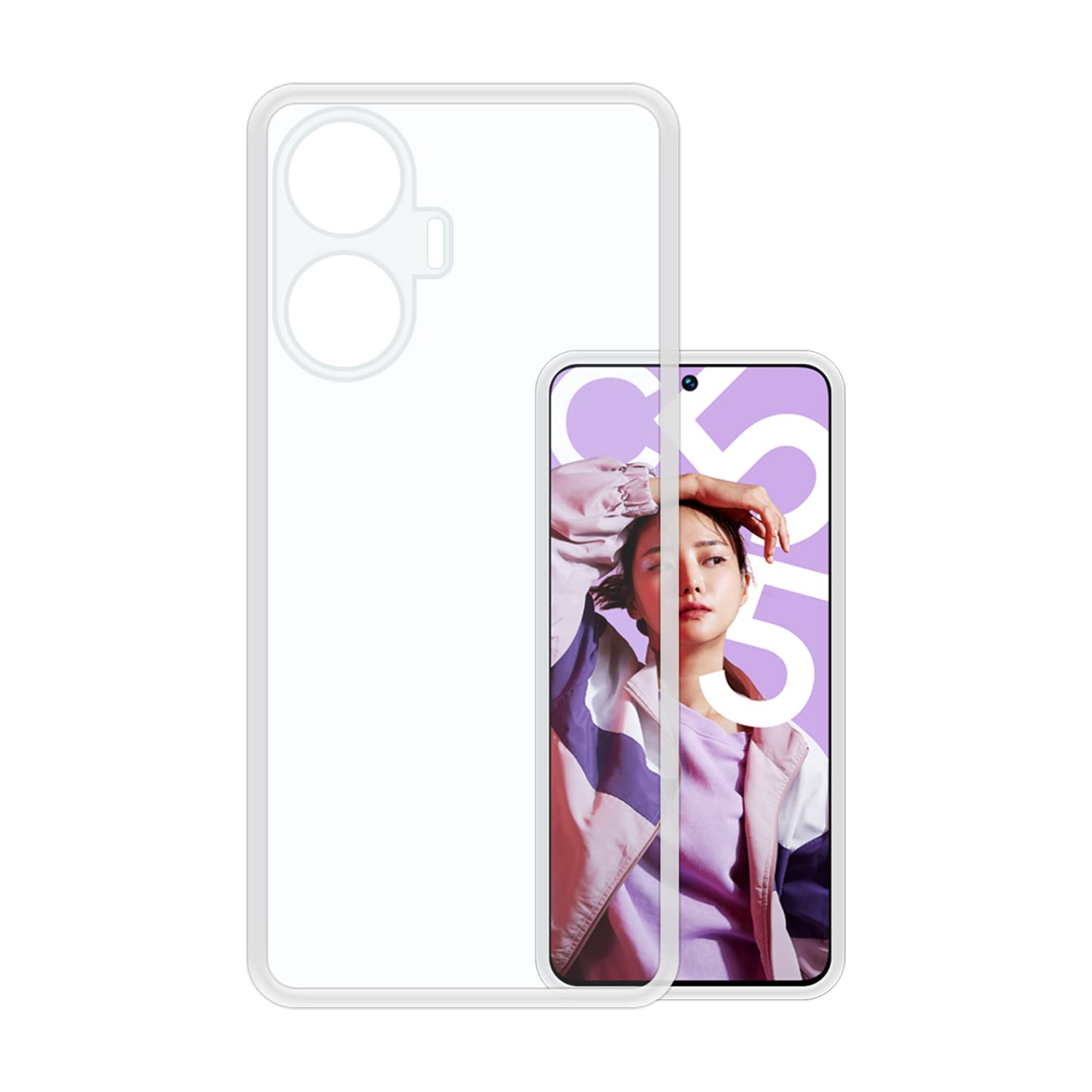 Realme C55 Telefontok - átlátszó szilikon tok