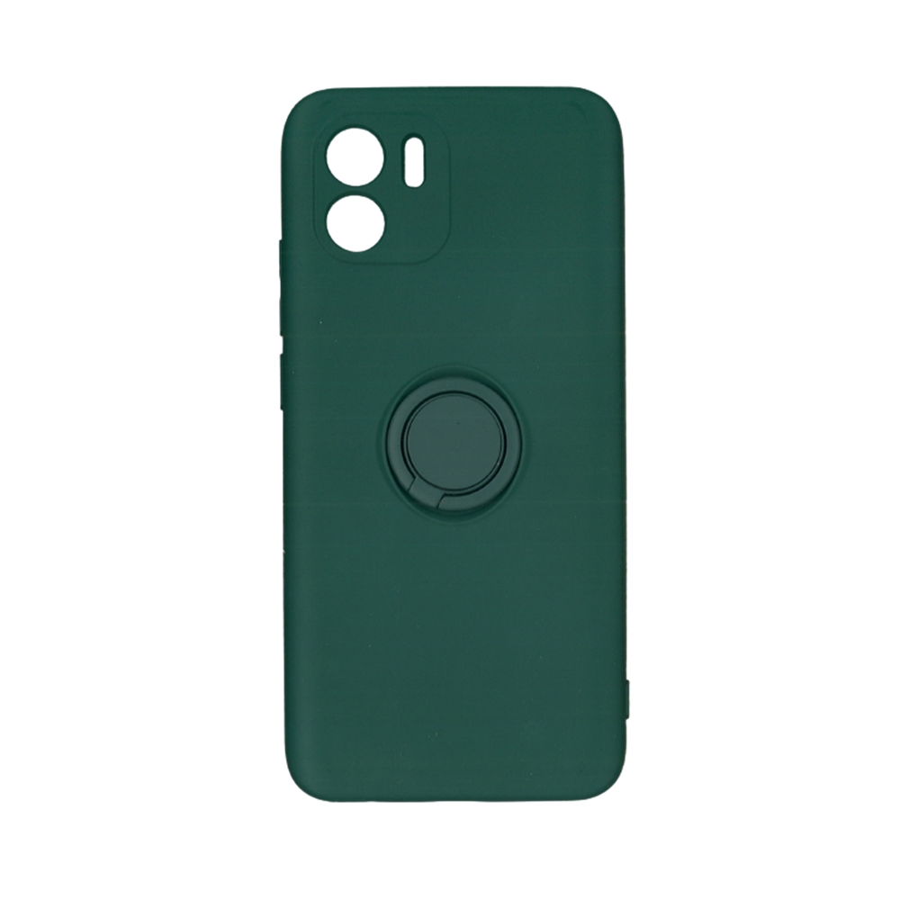 Xiaomi Redmi A2 Telefontok - Forcell Silicone Ring zöld tok kitámasztóval
