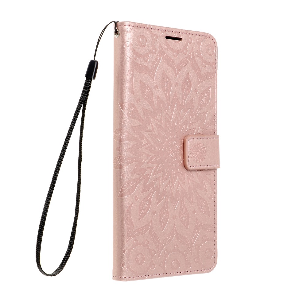 Xiaomi Poco X5 Pro 5G Telefontok - MEZZO mandala mintás rose gold mágneses szilikon keretes könyvtok