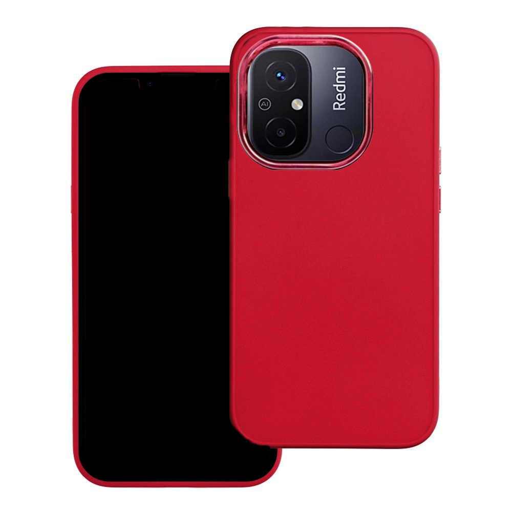 Xiaomi Redmi 12C Telefontok - Frame - magenta műanyag hátlap tok, szilikon kerettel