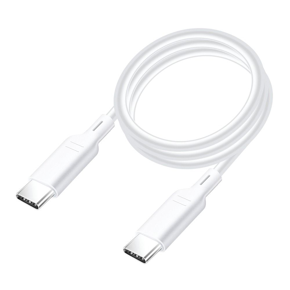 BlueStar kábel - Type-C (USB-C) / Type-C (USB-C) fehér kábel, 120 cm, 3A