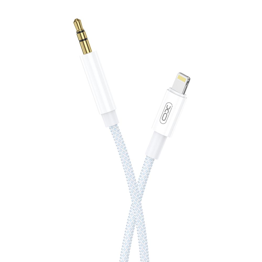 XO NB-R211A Adapter - Lightning - Jack (3,5mm) adapter fehér, 1m