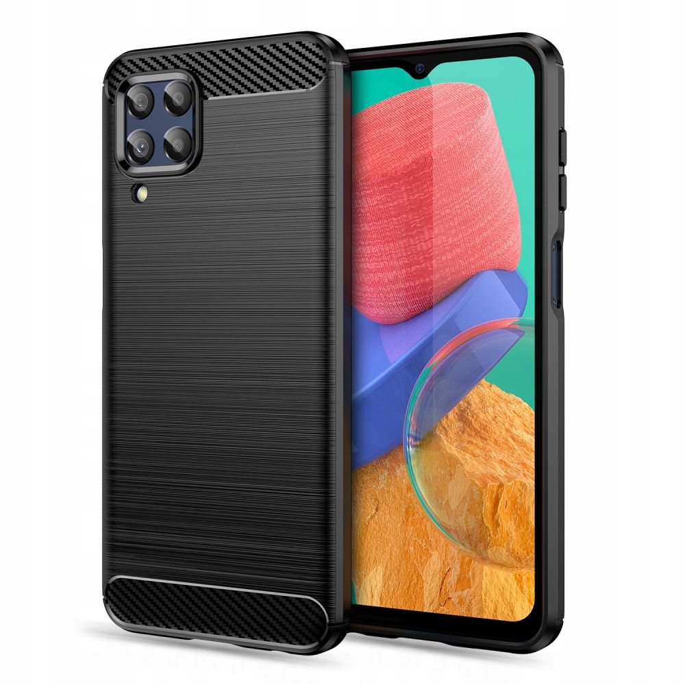 Samsung Galaxy M33 5G Telefontok - CARBON fekete szilikon tok