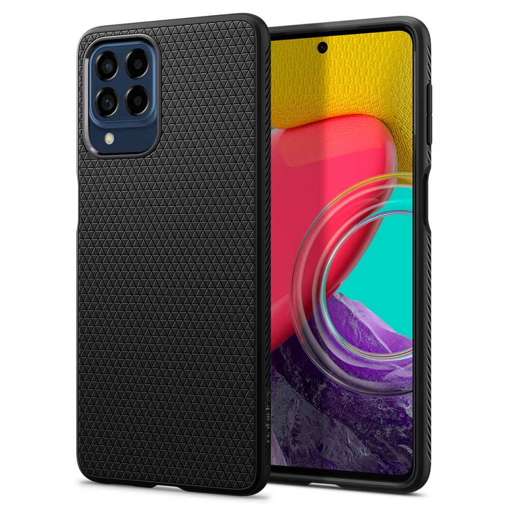 Samsung Galaxy M33 5G Telefontok - SPIGEN Liquid Air Matt Fekete tok