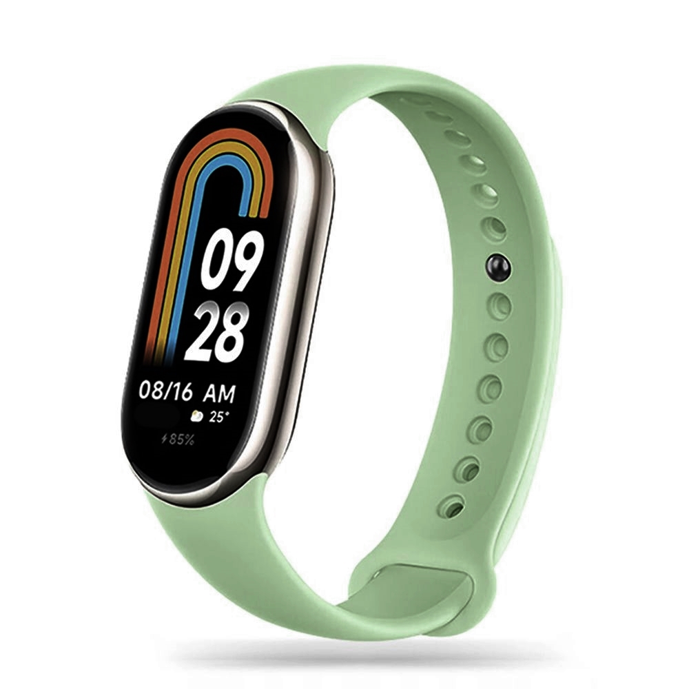 Okosóra szilikon szíj - Xiaomi Mi Band 8 / 8 NFC - zöld szilikon szíj