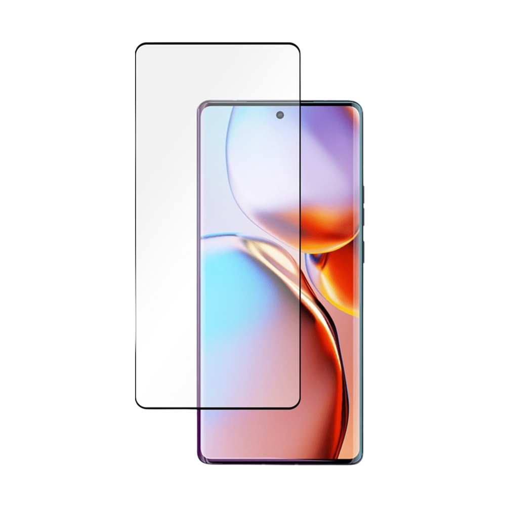 Motorola Edge 40 Pro Üvegfólia - 5D fekete keretes üvegfólia (az íves részre is ráhajlik)