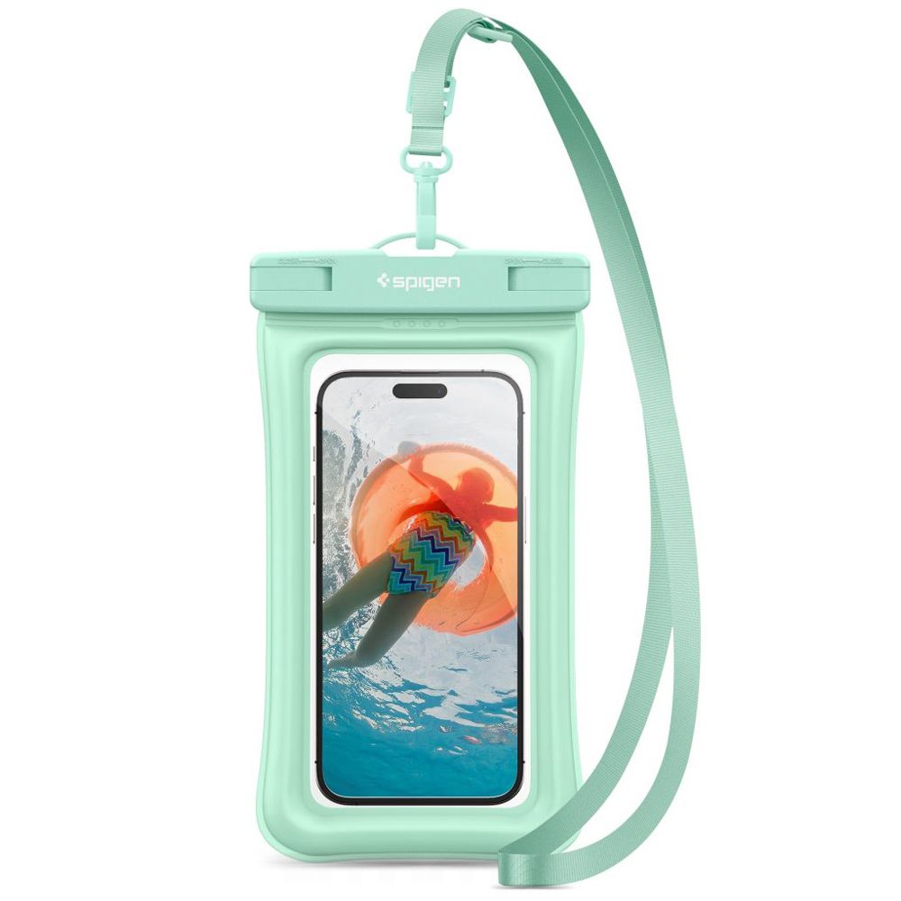 SPIGEN A610 Telefontok - zöld vízálló tok (6,8 coll-ig)