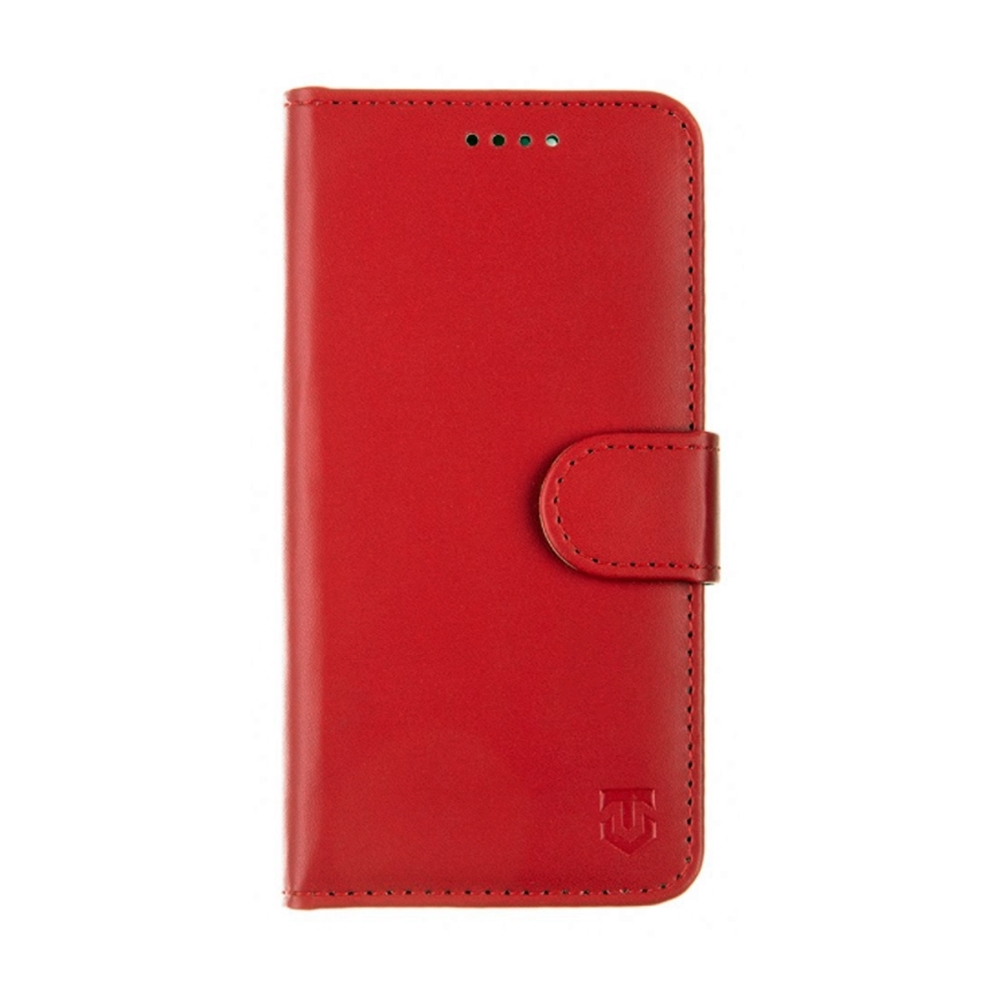 Xiaomi Redmi Note 12S Telefontok - Tactical Field piros szilikon keretes könyvtok mágneses ráhajtófüllel
