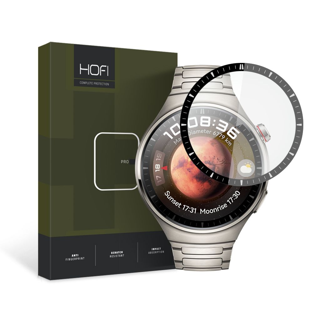 Huawei Watch 4 Pro 48 mm Védőfólia- okosóra flexi fólia fekete kerettel