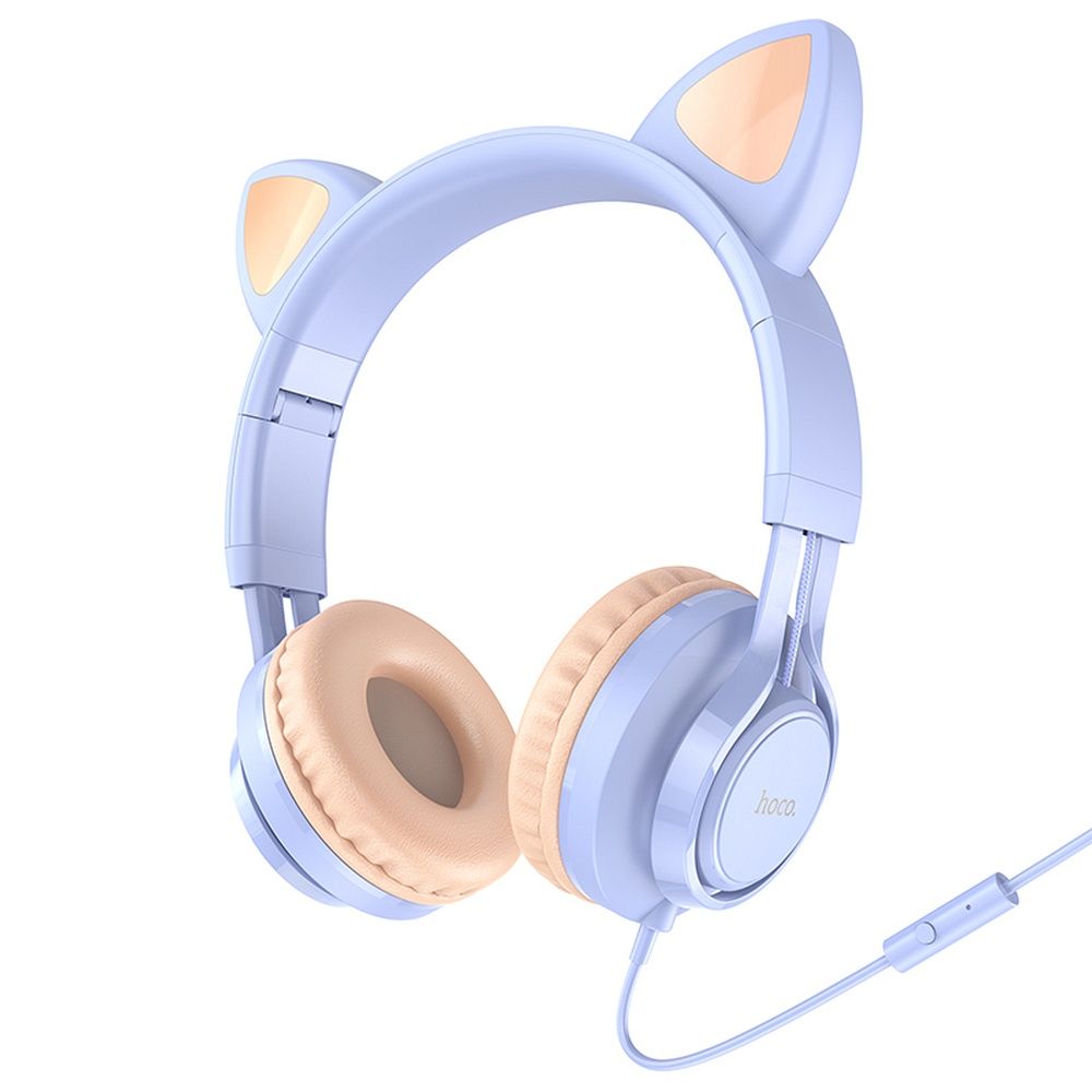 HOCO W36 - kék vezetékes fejhallgató (3,5 mm jack) - Headset