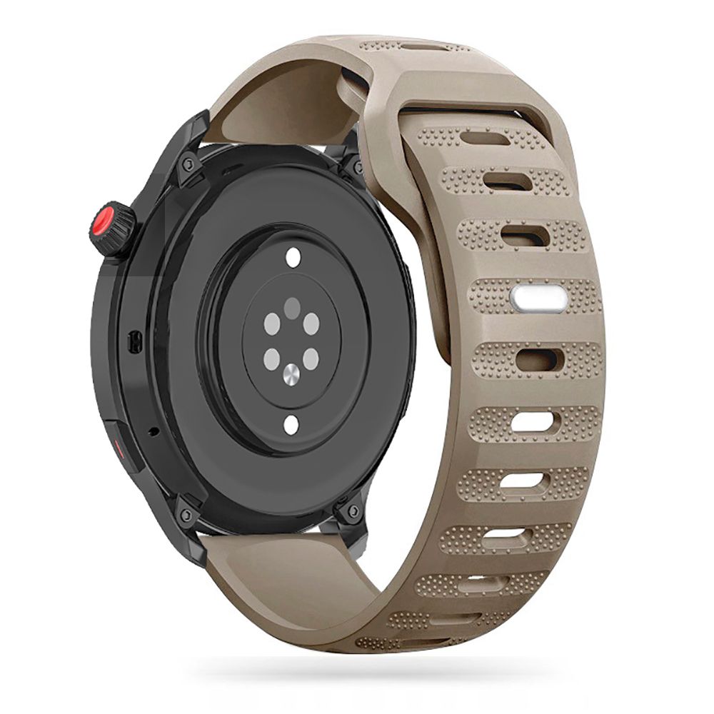 Okosóra szilikon szíj - Huawei Watch GT / GT2 / GT2 Pro (42 mm) - Tech- Protect IconBand Line - homok színű szilikon szíj (szíj szélesség: 20 mm)