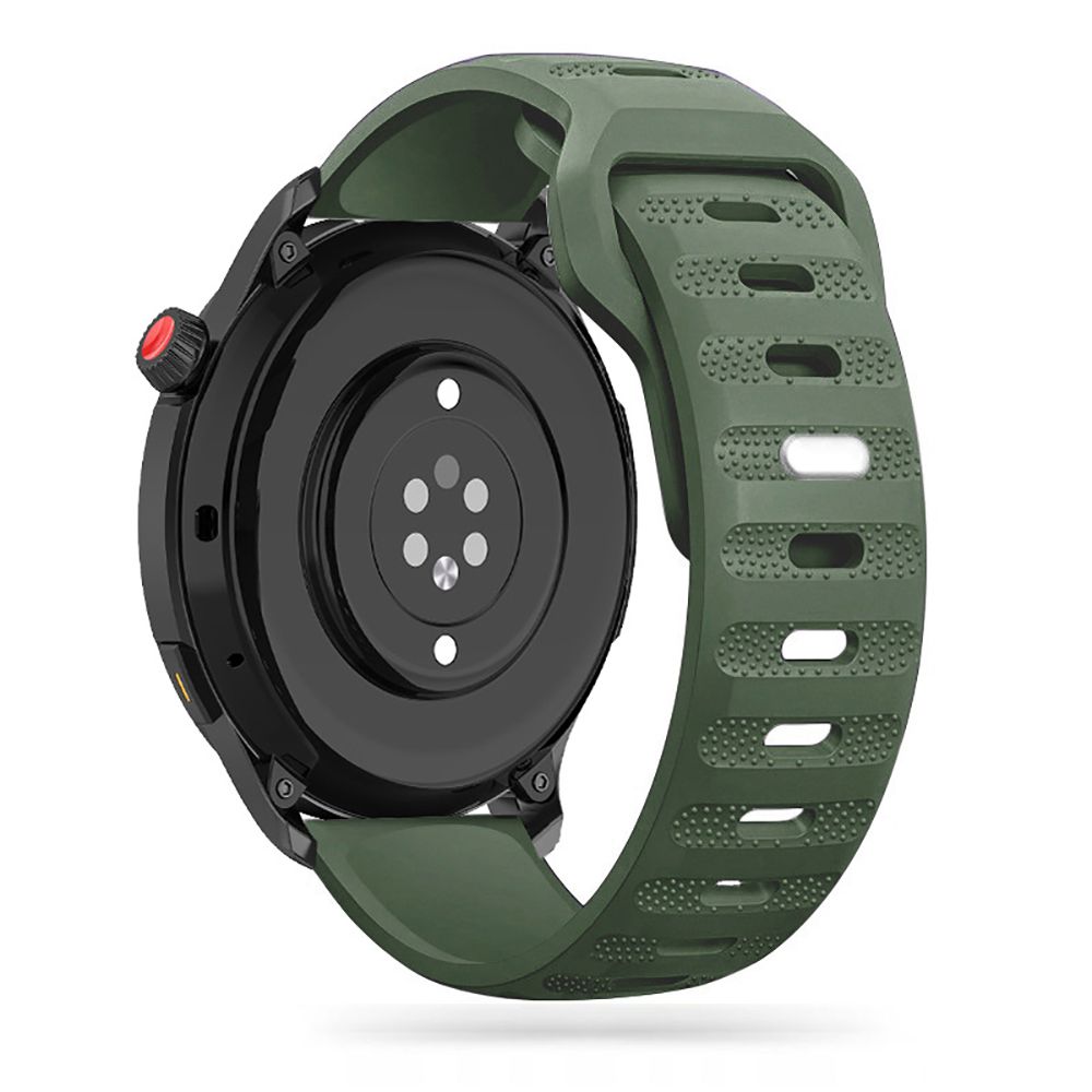 Okosóra szilikon szíj - Samsung Galaxy Watch 4 (40 / 42 / 44 / 46 mm) - Tech- Protect IconBand Line - zöld szilikon szíj (szíj szélesség: 20 mm)