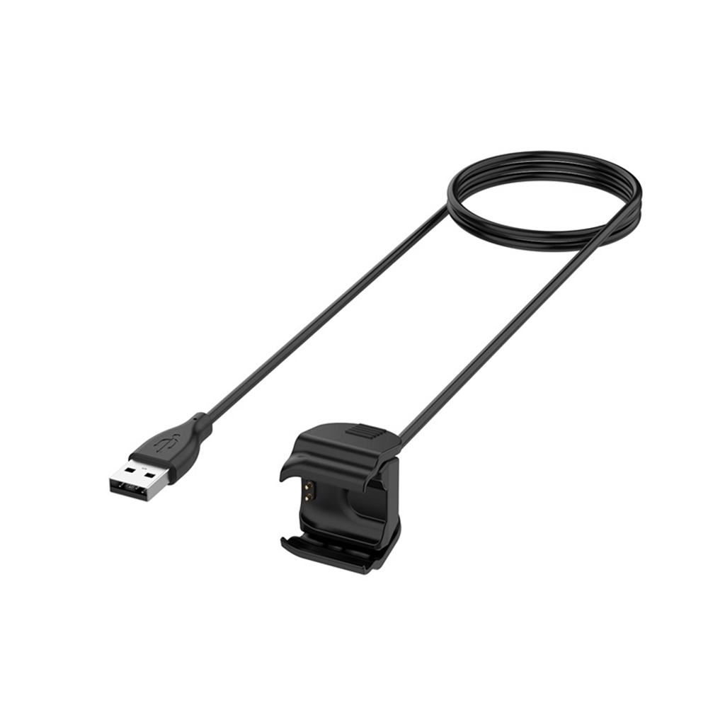 Xiaomi Mi Band 5/6/7 Tactical okosóra töltő - fekete , USB végű kábel, 30cm