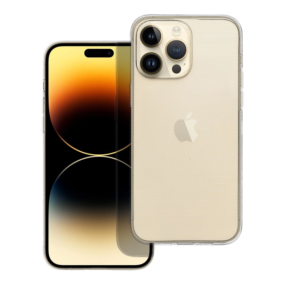 iPhone 15 Pro Max Telefontok - 2 mm-es átlátszó szilikon hátlap tok