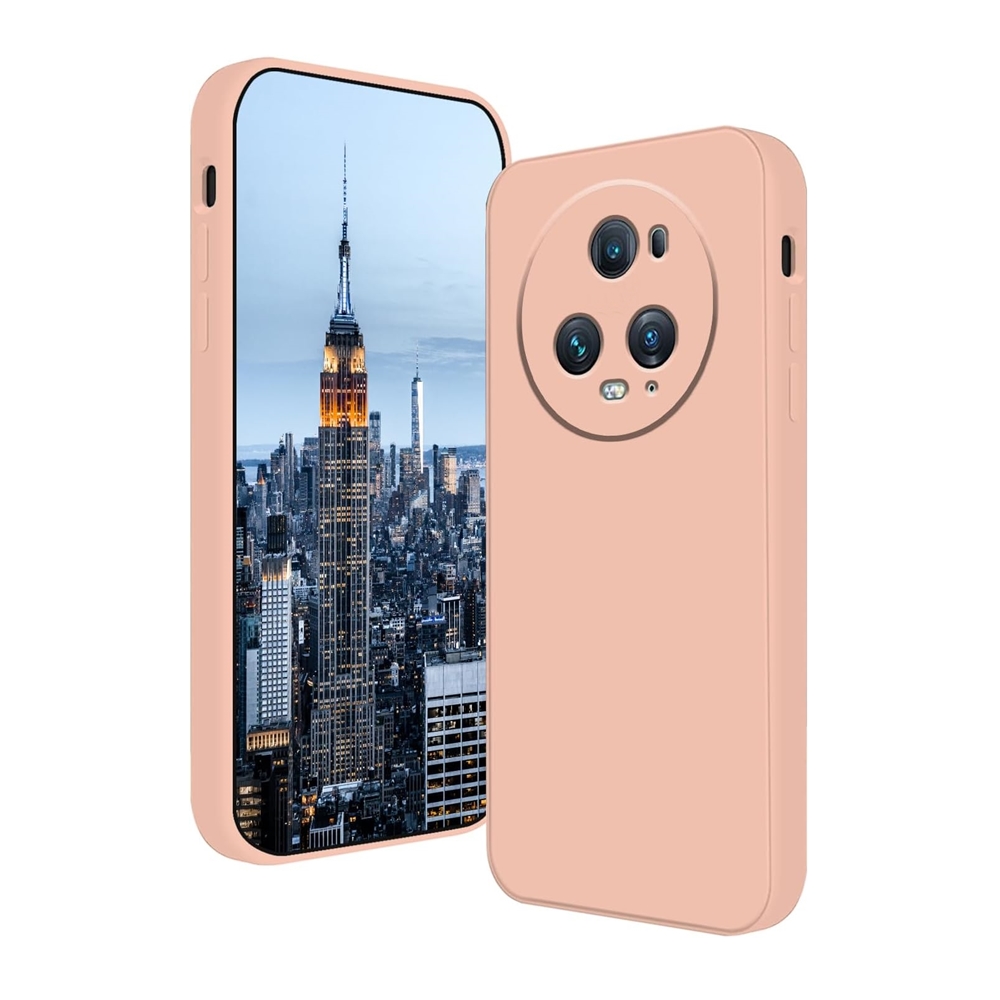 Honor Magic5 Pro Telefontok - púder pink szilikon hátlap tok