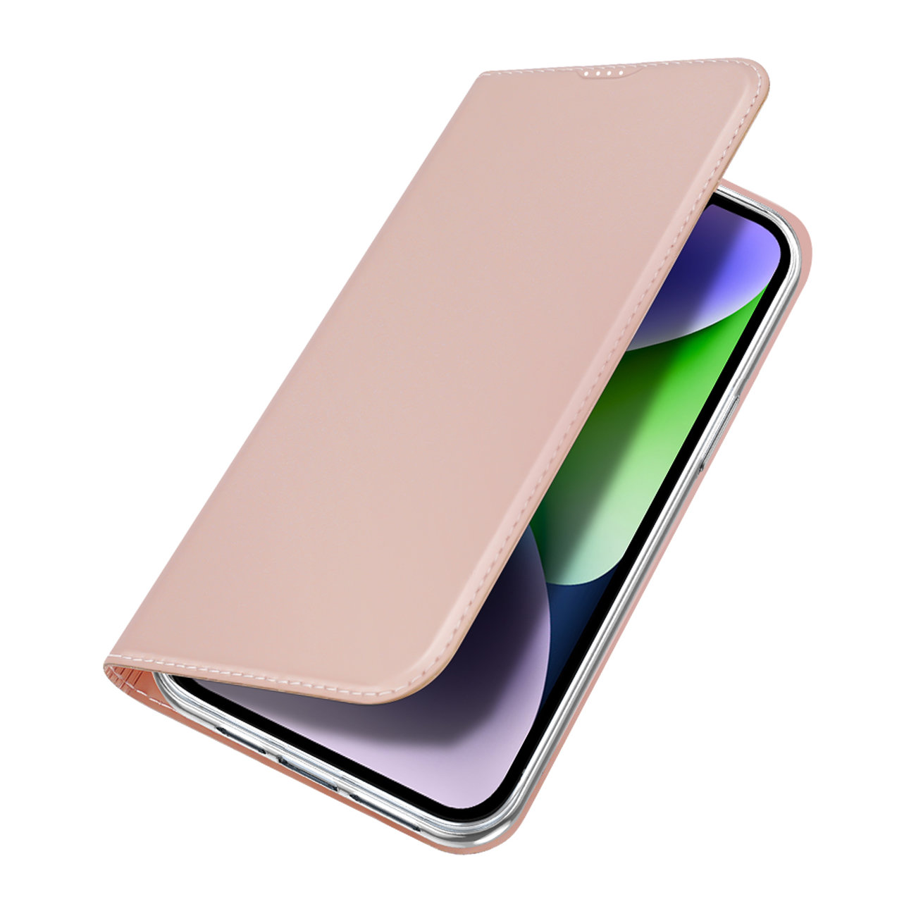 iPhone 15 Telefontok - Dux Ducis rosegold kinyitható tok