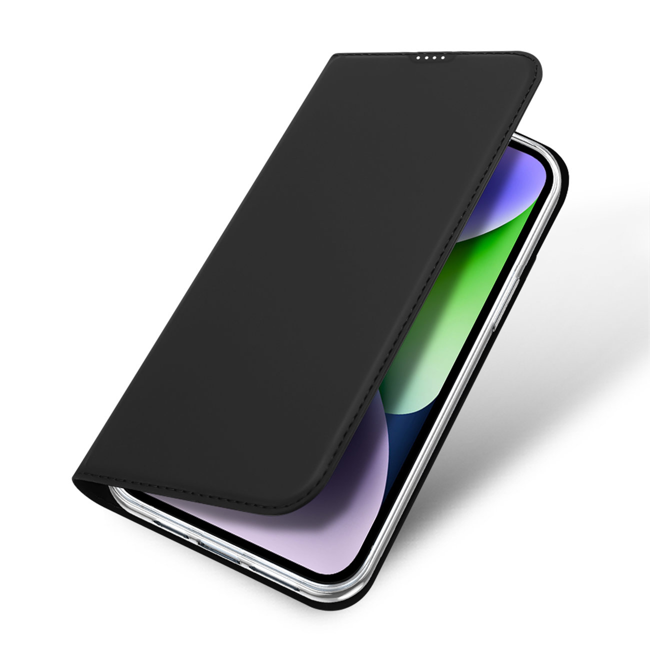 iPhone 15 Pro Telefontok - Dux Ducis fekete kinyitható tok