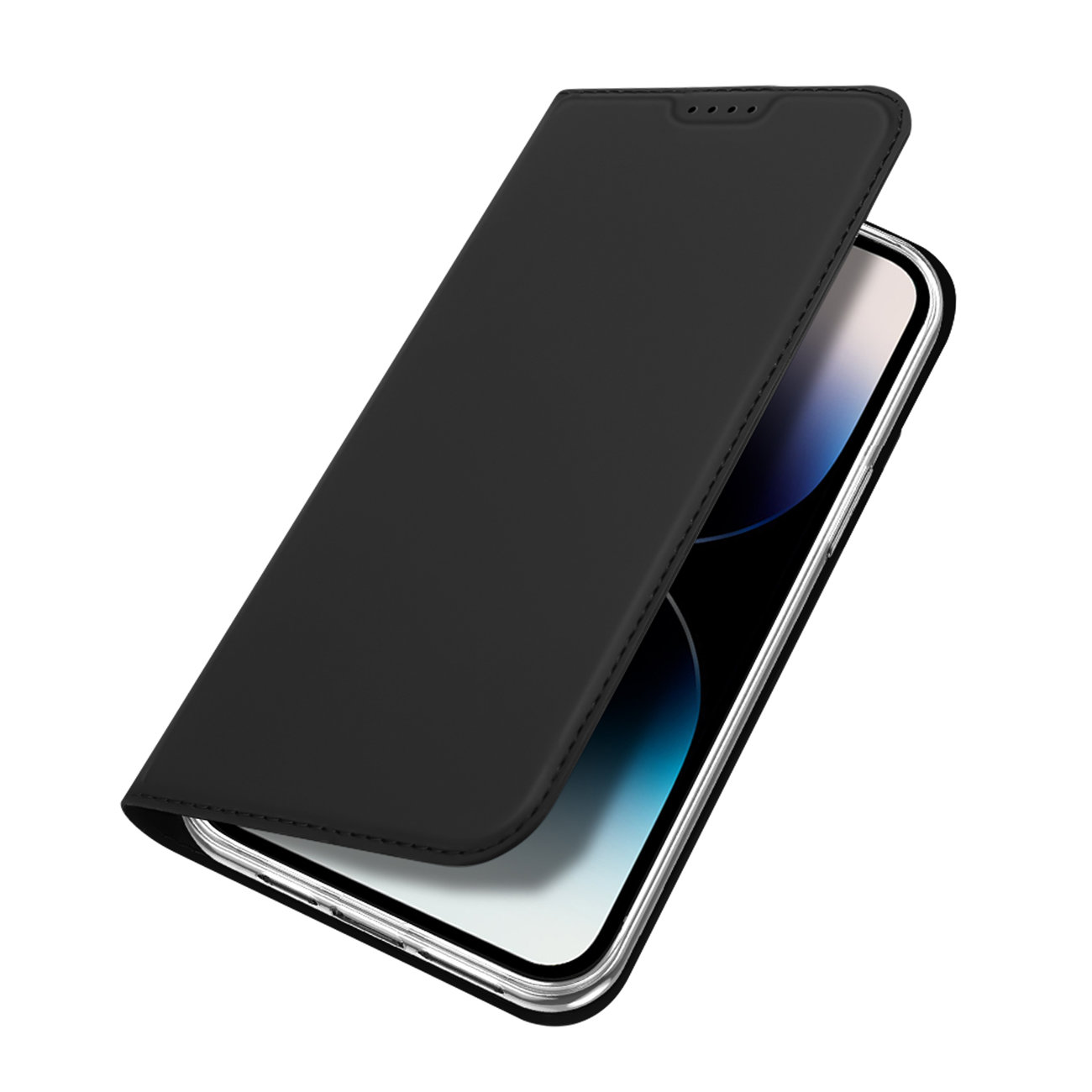 iPhone 15 Pro Max Telefontok - Dux Ducis fekete kinyitható tok