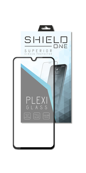 iPhone 14 Plus Plexi fólia - ShieldOne Plexi kijelzővédő fekete kerettel