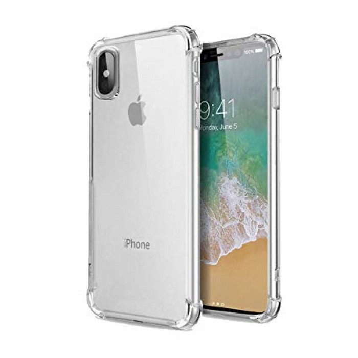 iPhone Xs Max Telefontok - Ütésálló átlátszó tok