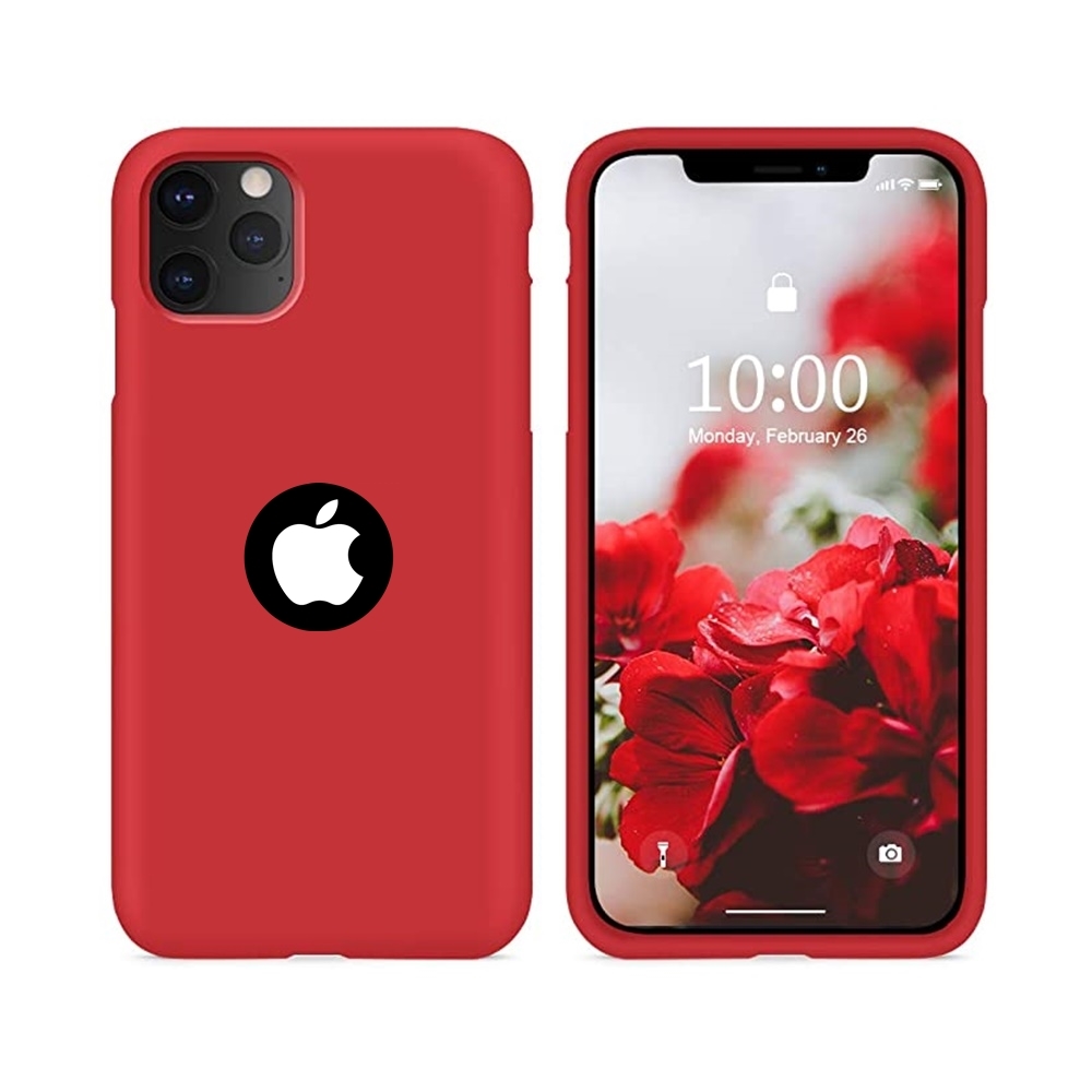 iPhone 11 Pro Max Telefontok - piros szilkon tok
