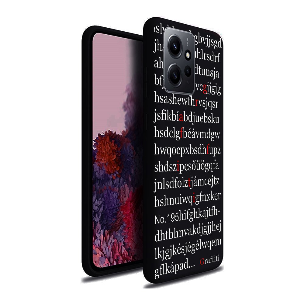 Xiaomi Redmi Note 12 4G / LTE Telefontok - Graffiti No.195 mintás szilikon tok