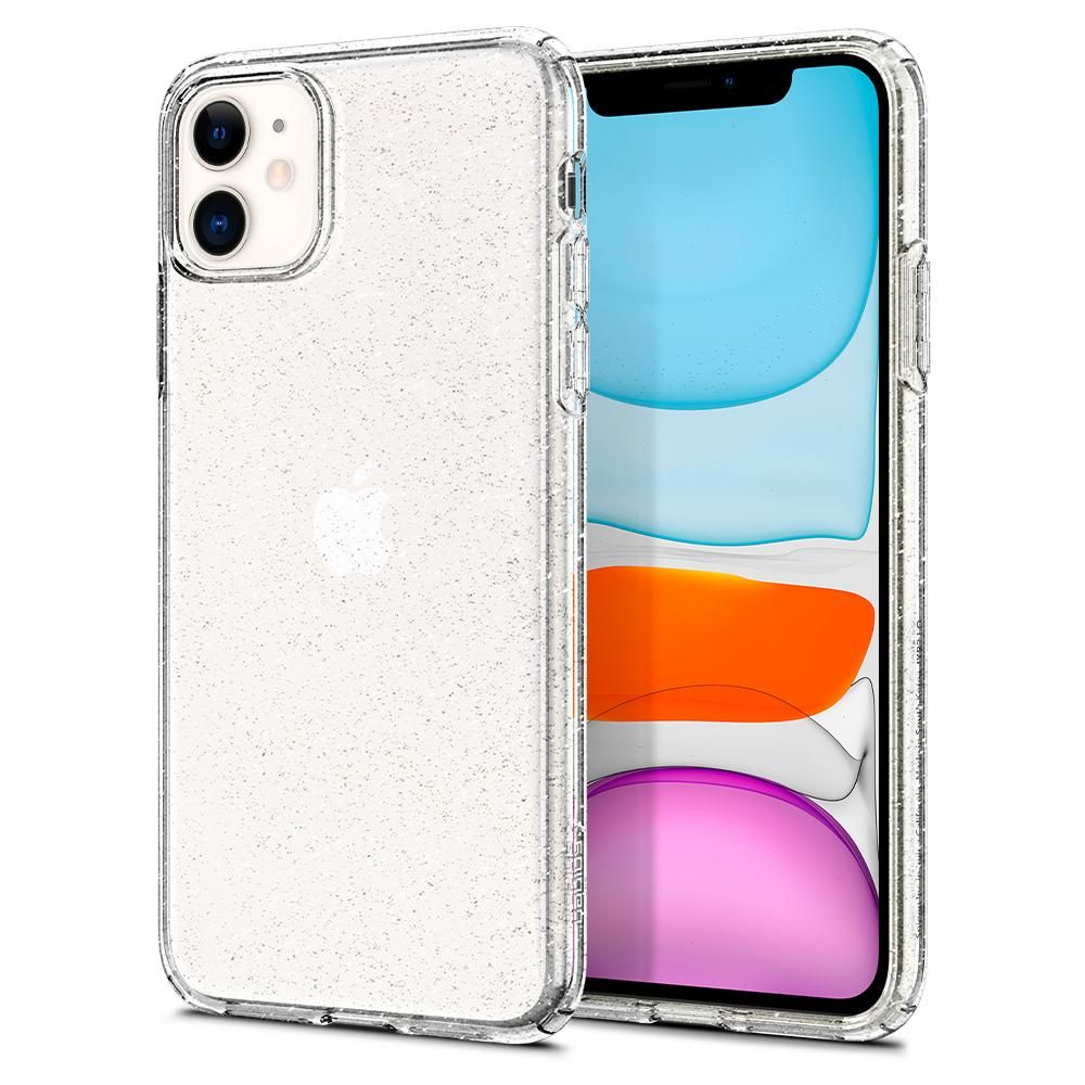 iPhone 11 Telefontok - SPIGEN LIQUID CRYSTAL átlátszó szilikon hátlap tok