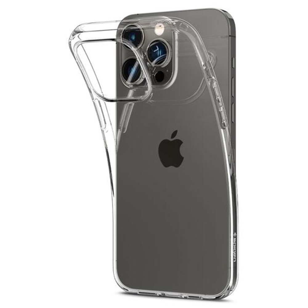 iPhone 15 Pro Telefontok - SPIGEN Liquid Crystal Clear - átlátszó hátlap tok