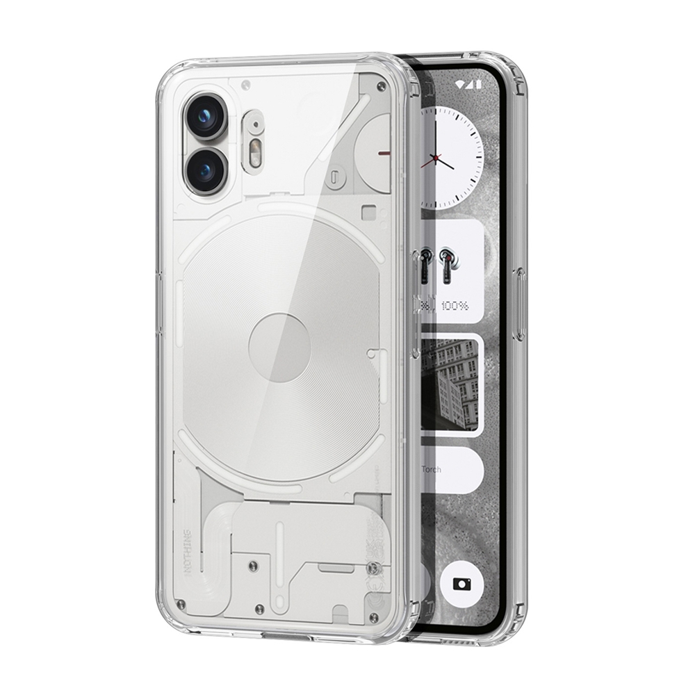 Nothing Phone (2) Telefontok - Dux Ducis Clin - átlátszó műanyag hátlap tok, szilikon kerettel