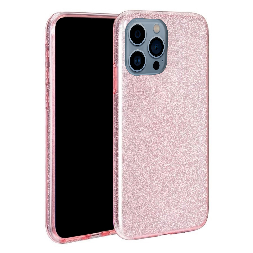 iPhone 15 Pro Max Telefontok - Pink Shiny tok