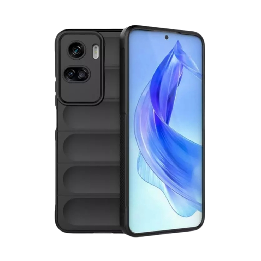 Honor 90 Lite 5G Telefontok - Pastel Armor - fekete szilikon hátlap tok