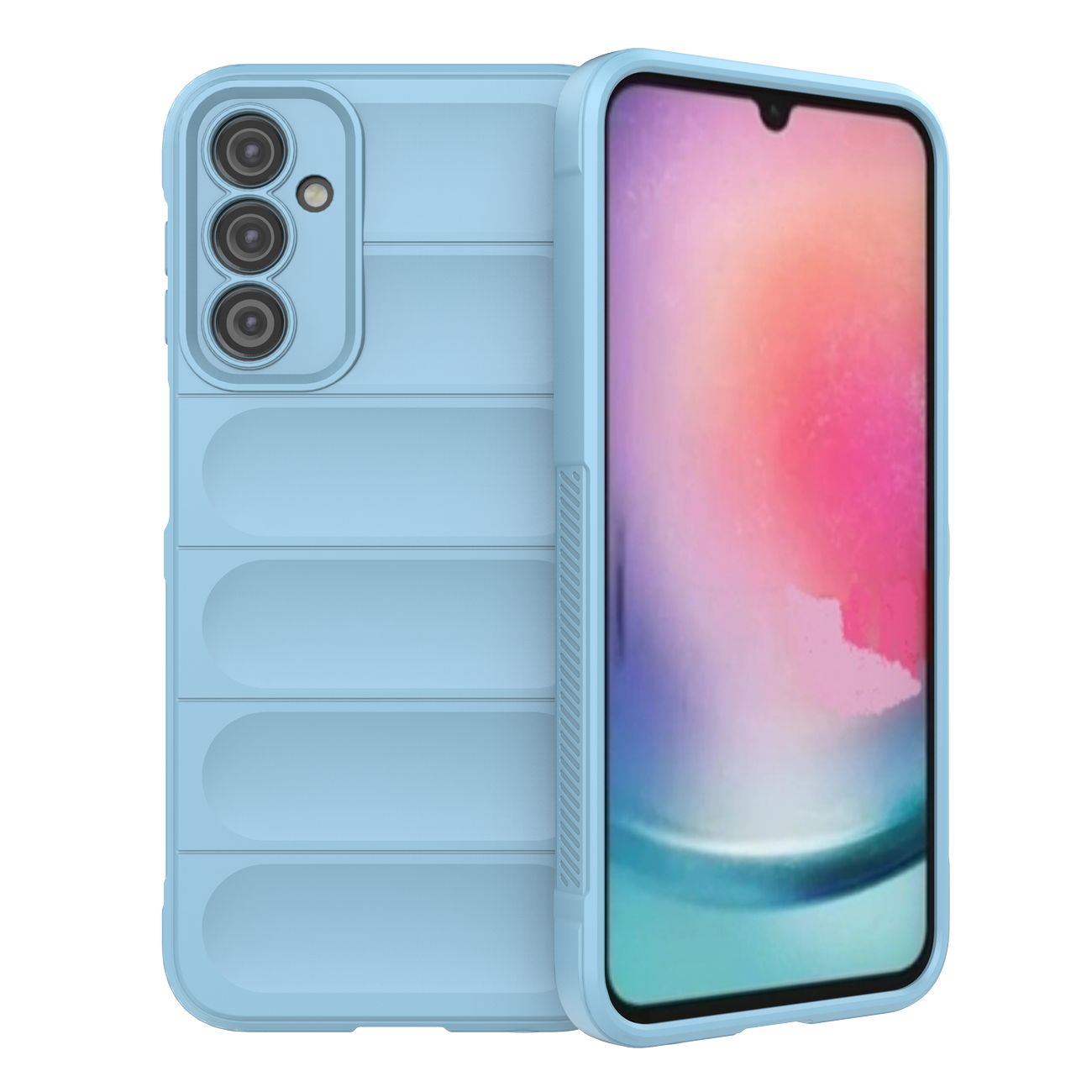 Samsung Galaxy A24 4G / LTE Telefontok - Pastel Armor - égkék szilikon hátlap tok