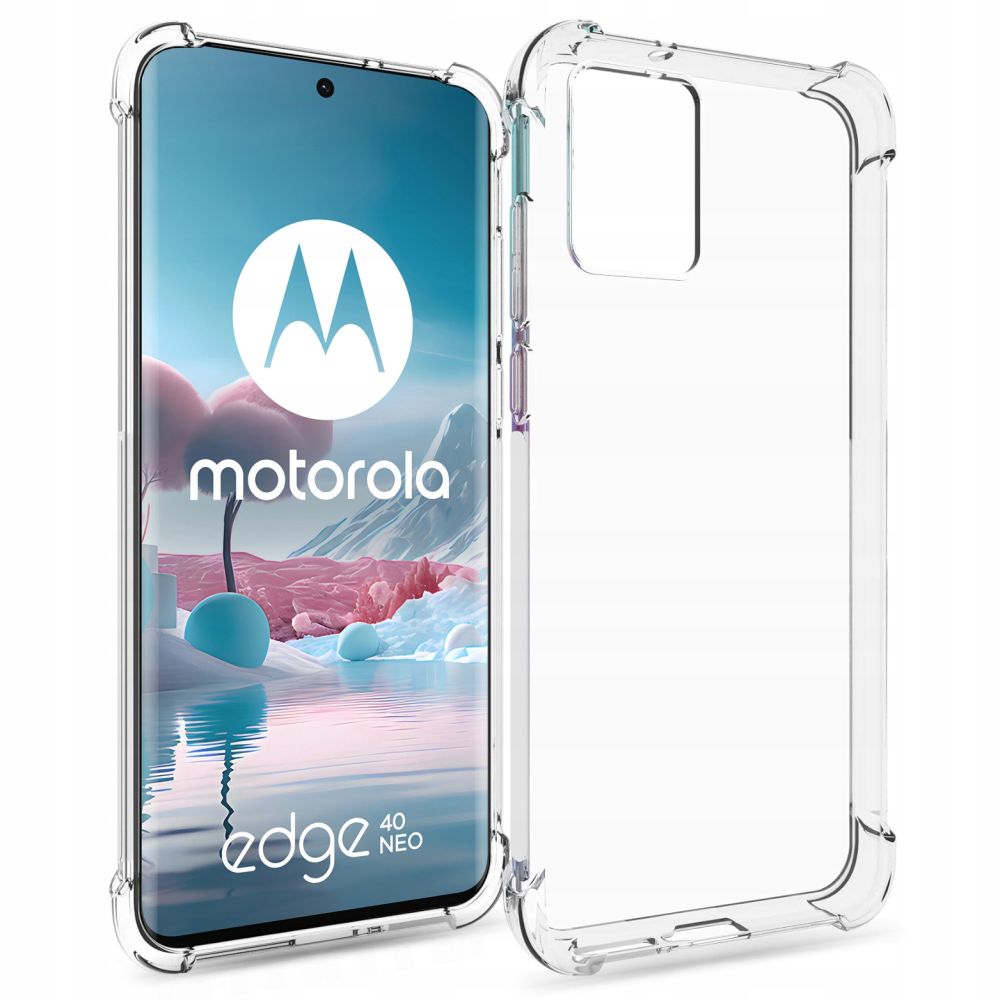 Motorola Edge 40 Neo Telefontok - ütésálló átlátszó tok