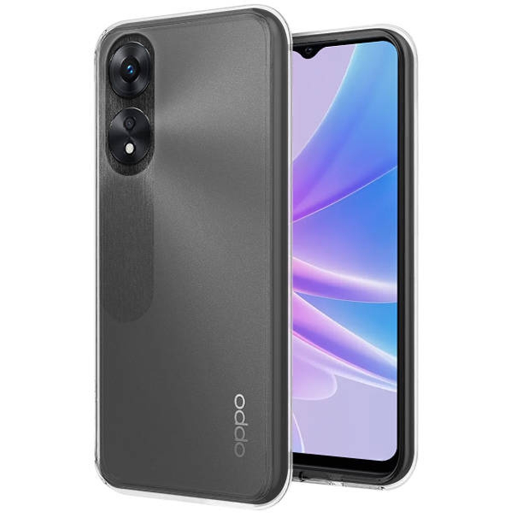 Oppo A78 5G Telefontok - átlátszó szilikon hátlap tok