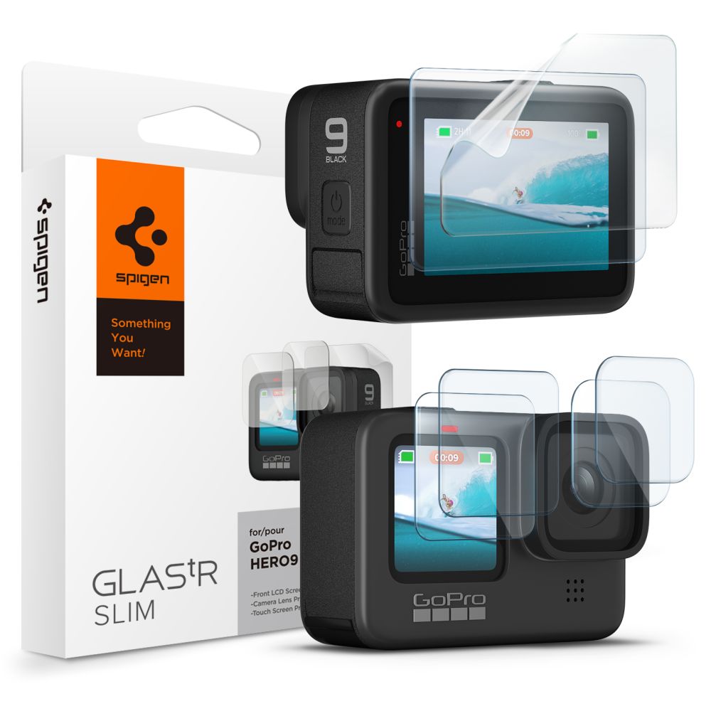 SPIGEN GLAS.TR SLIM + FILM üvegfólia és flexibilis fólia - GOPRO HERO 9 / 10 / 11 / 12