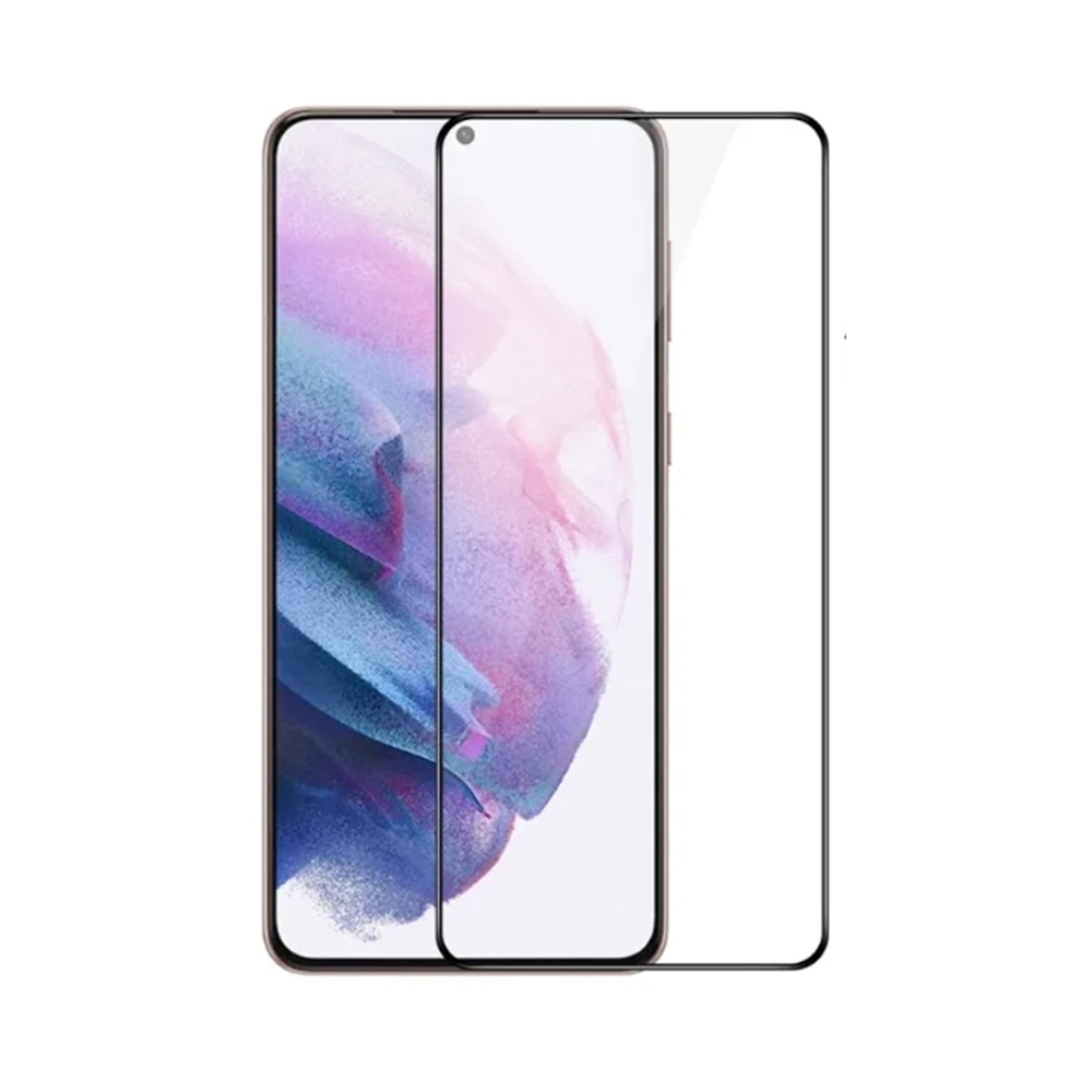 Samsung Galaxy S21+ (S21 Plus) üvegfólia- 5D full glue, super kemény tokbarát fólia fekete kerettel