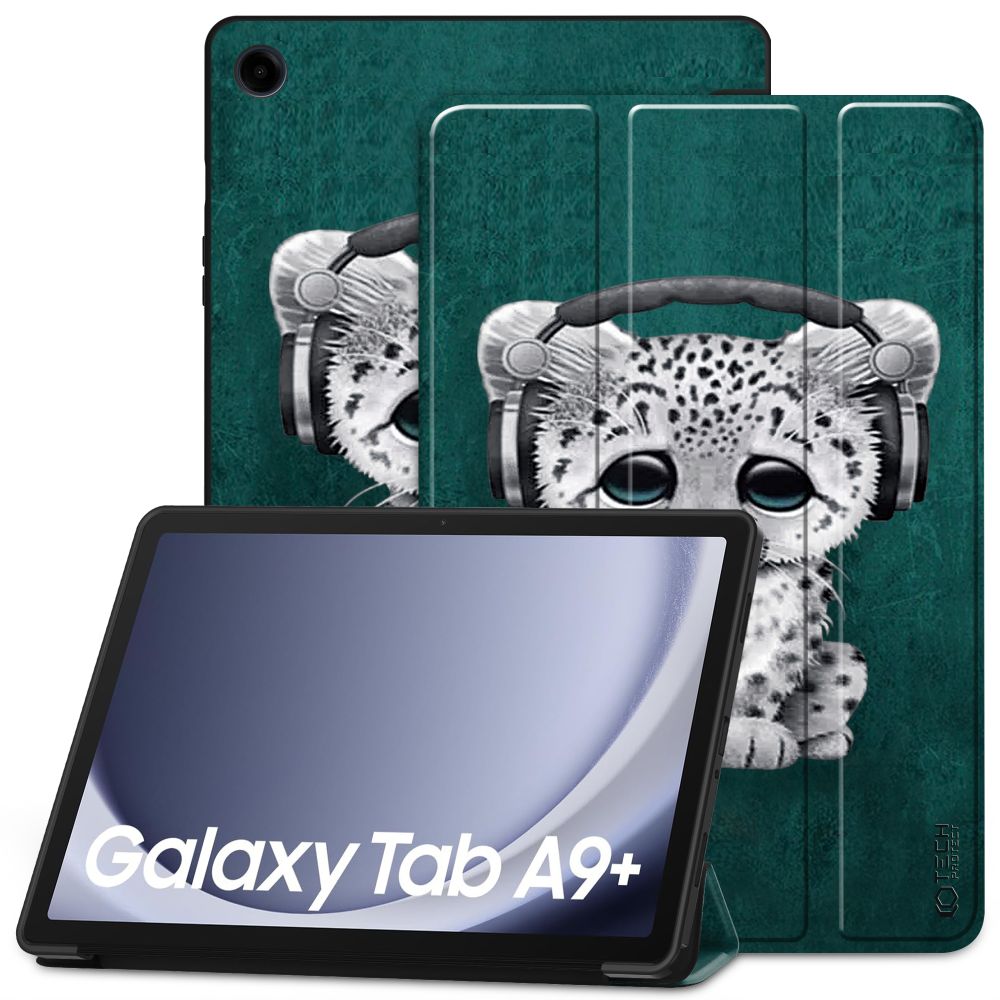 Samsung Galaxy Tab A9+ Plus 11.0 X210 / X216 Tablettok - Sad Cat smart case tablet tok