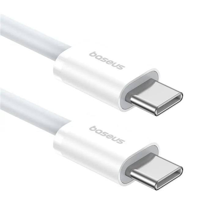 BASEUS Superior Series 2 kábel - Type-C (USB-C) / Type-C (USB-C) fehér gyorstöltő kábel, 1m, 30W