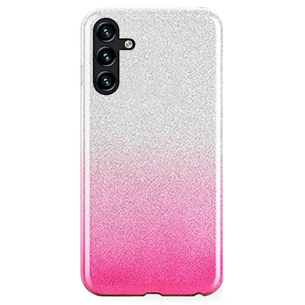 Samsung Galaxy A25 5G Telefontok - Ezüst / pink Shiny tok