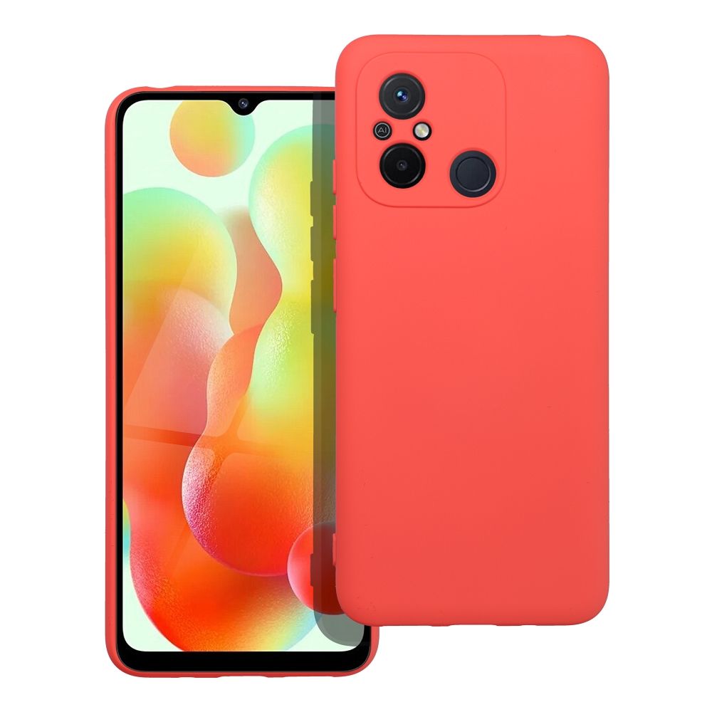 Xiaomi Redmi 12C Telefontok - korallpiros szilikon tok