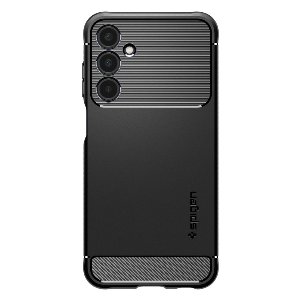 Samsung Galaxy A25 5G Telefontok - SPIGEN Rugged Armor - matt fekete hátlap tok
