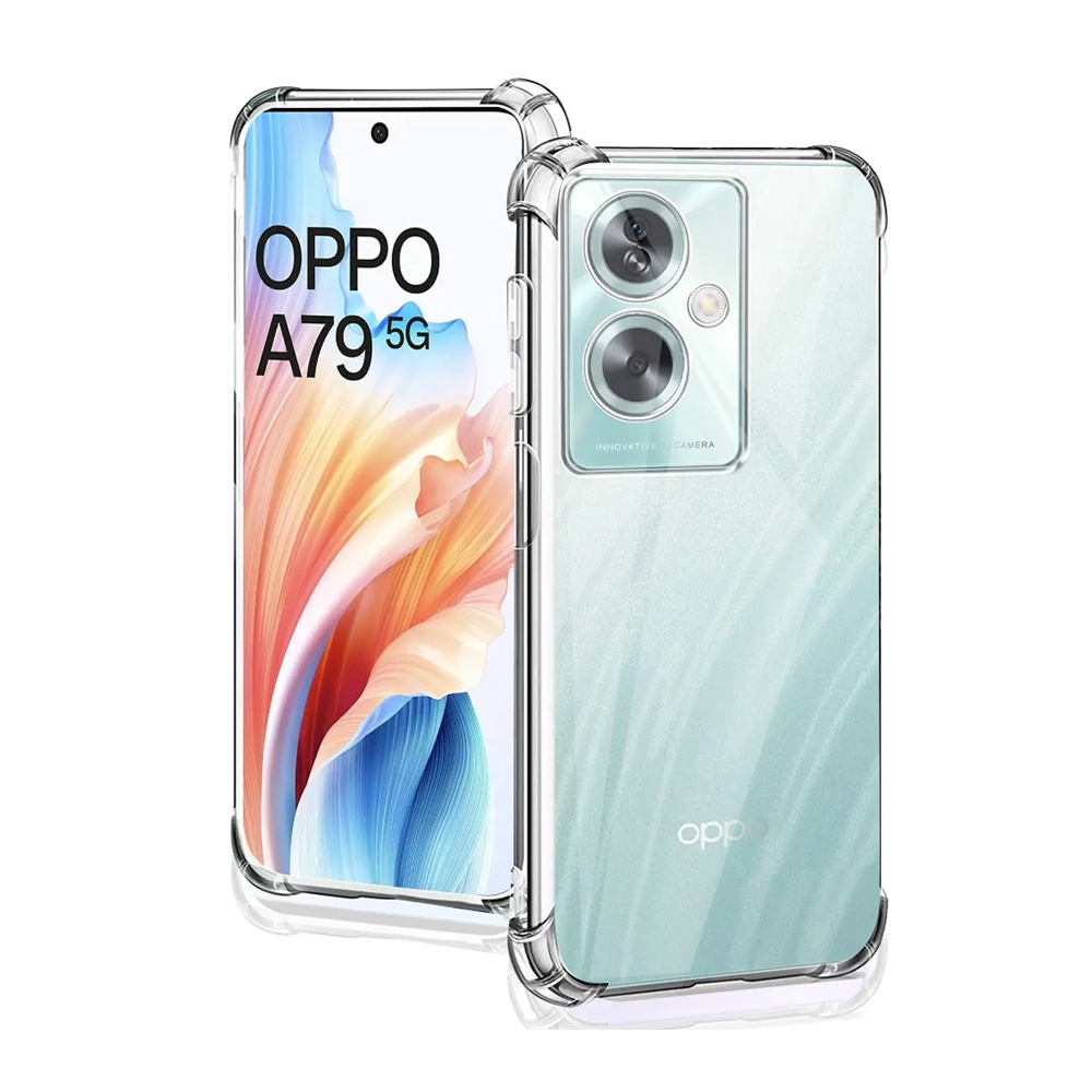 Oppo A79 5G Telefontok - Ütésálló átlátszó hátlap tok