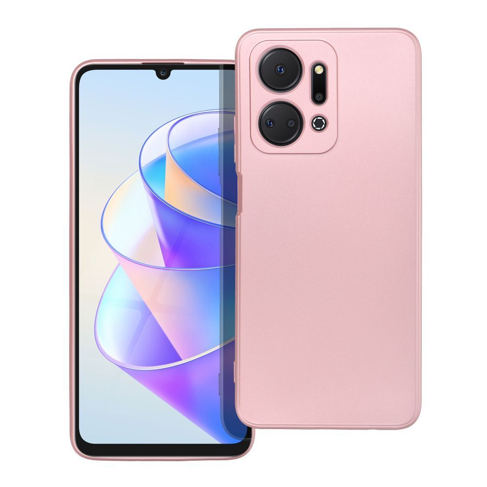 Honor X7a Telefontok - Metalic - rose gold szilikon hátlap tok